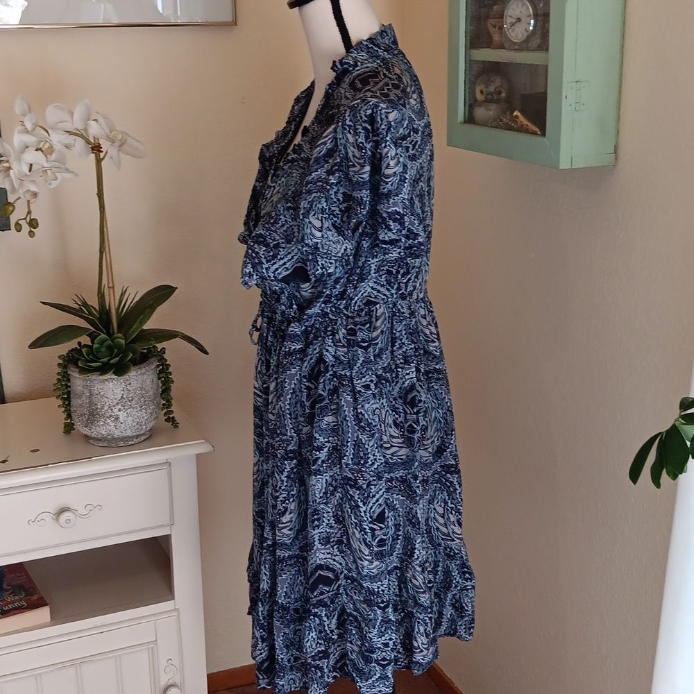 Sundance Skye Dress With Flutter Sleeves. Cottagecore. Beachy. Coastal Cowgirl - Picture 5 of 14